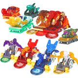 New AULDEY Screechers Wild Burst Deformation Car Action Figures Multi-car Splice Capture Wafer 360 Flip Transformation Car toys