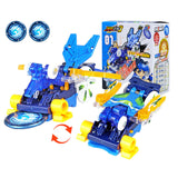 New AULDEY Screechers Wild Burst Deformation Car Action Figures Multi-car Splice Capture Wafer 360 Flip Transformation Car toys