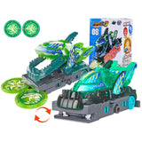New AULDEY Screechers Wild Burst Deformation Car Action Figures Multi-car Splice Capture Wafer 360 Flip Transformation Car toys