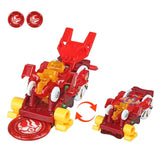 New AULDEY Screechers Wild Burst Deformation Car Action Figures Multi-car Splice Capture Wafer 360 Flip Transformation Car toys