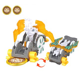 New AULDEY Screechers Wild Burst Deformation Car Action Figures Multi-car Splice Capture Wafer 360 Flip Transformation Car toys