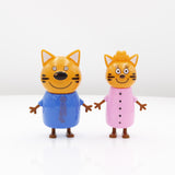 2019 5pcs Russian Three Happy Cats Kittens Action Figures Doll Russian Cat Animals Figurines Kid Children Christmas toy Opp Bag